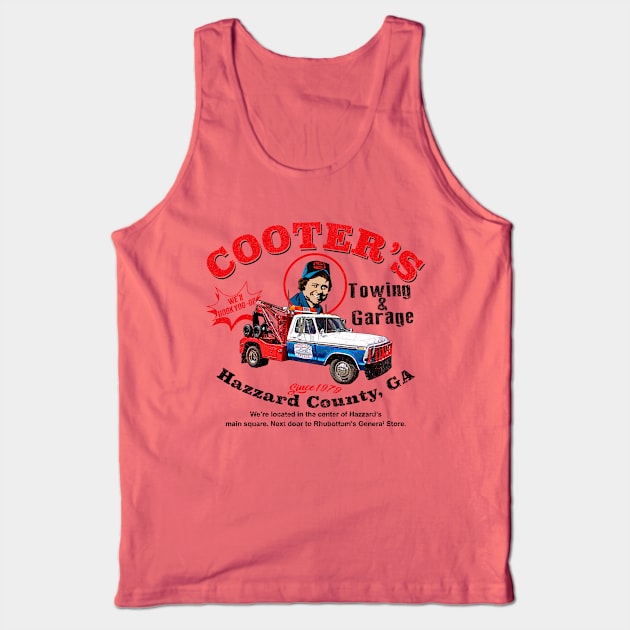 Cooter's Towing Worn Hazzard County Tank Top by Alema Art